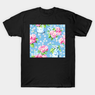 Sky blue French daisy flowers T-Shirt